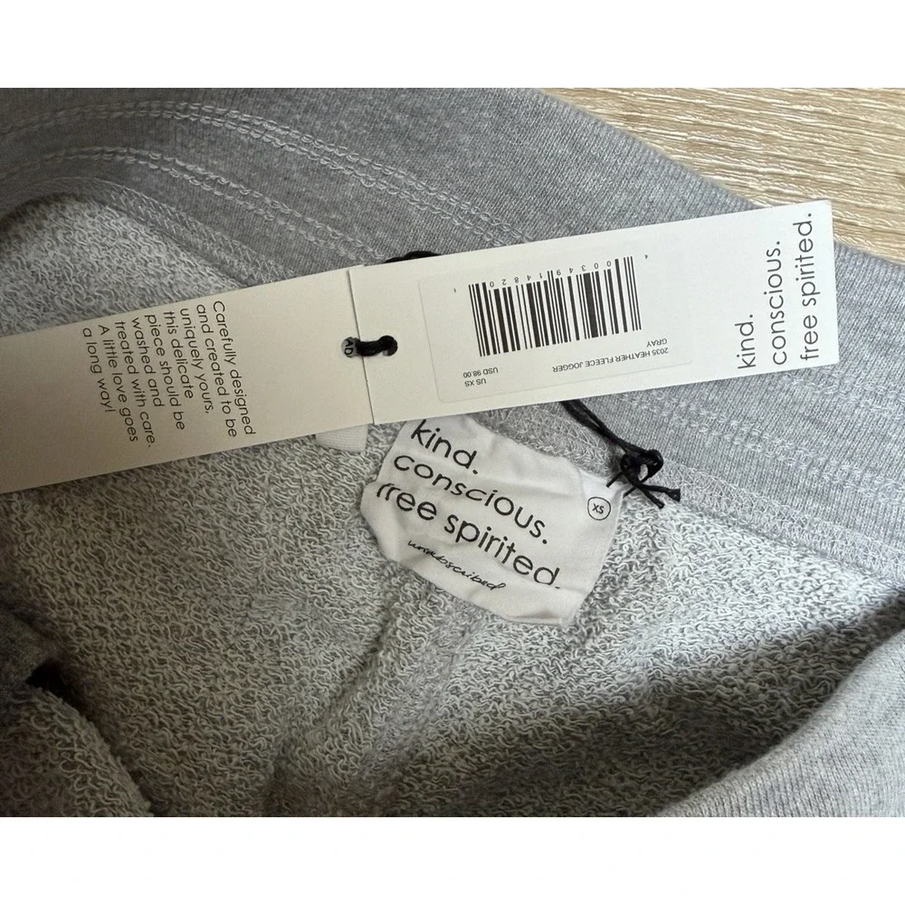 Unsubscribed‎ 2035 Heather Gray Fleece Jogger NWT XS Women's
